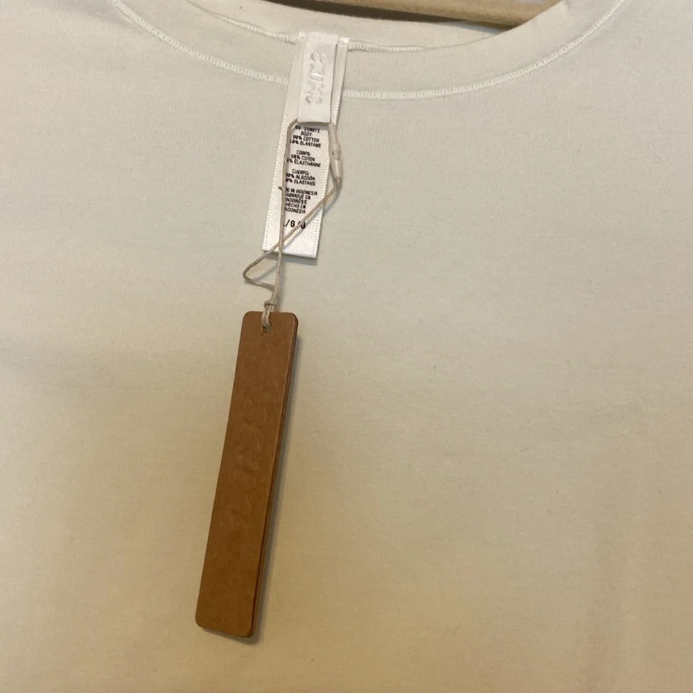 Skims Bone Fitted Short Sleeve Jersey T-Shirt - Picture 3 of 5